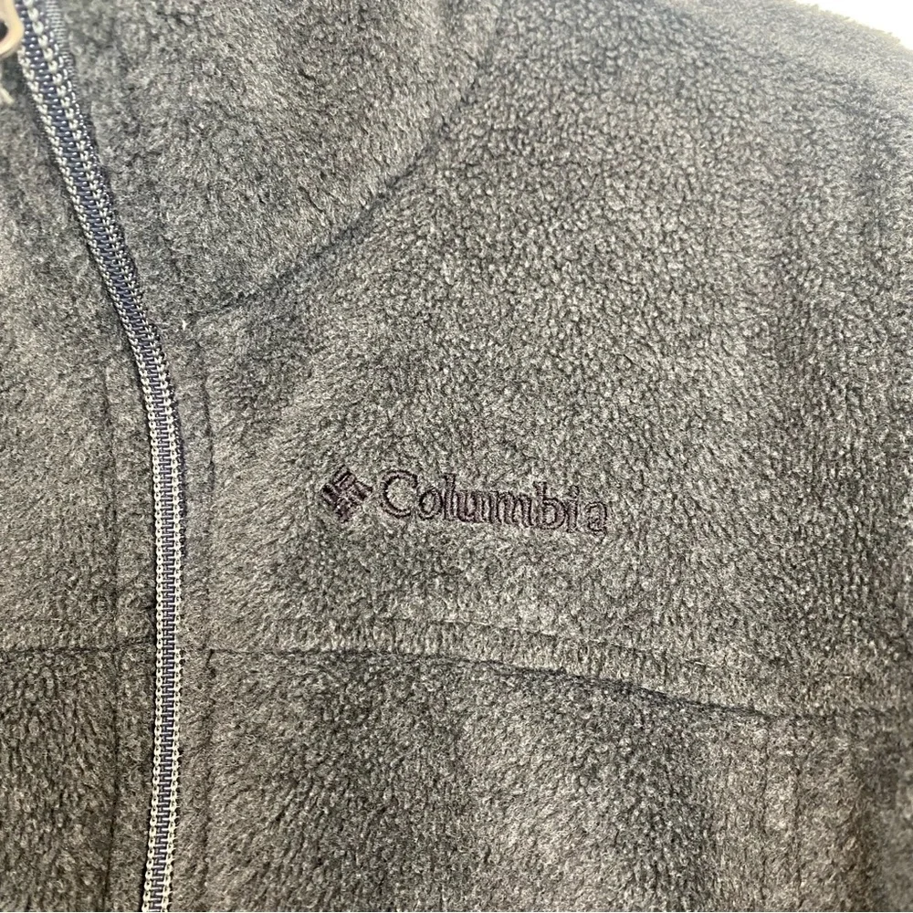 Columbia Little Boys Gray Full Zip Fleece Jacket Size XS (6/7)